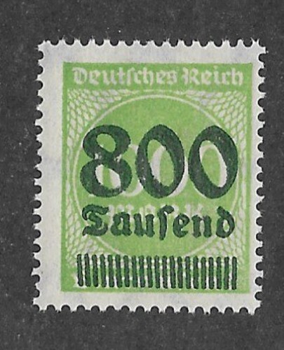 MNH stamp Overprint 800K over 1000Mk Scott #268 Weimar German Republic 1923