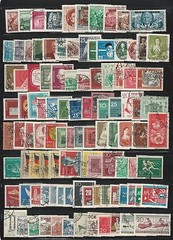 Germany: 1953; DDR, to 1959, Good lot of 200 different stamps, used, EBA071