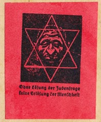 Nazi GERMANY Israel 1942 Anti Semitic Label on Suchard Co Meter Cover LÖRRACH to