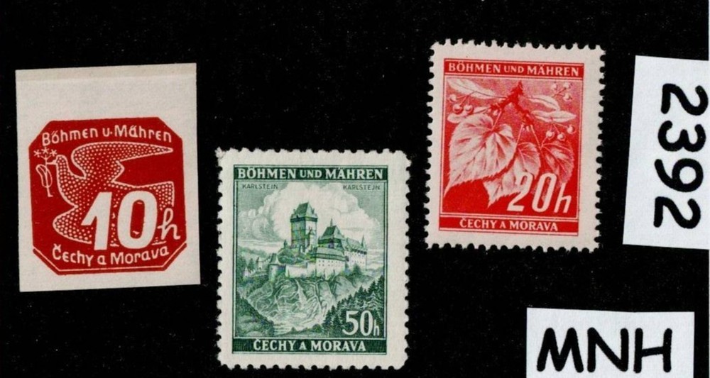 MNH stamps Mixed regular Postage WWII German Czech Occupation of BaM #2392