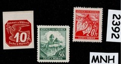 MNH stamps Mixed regular Postage WWII German Czech Occupation of BaM #2392