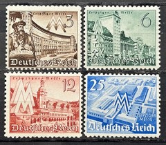 German Stamps 1940 Set – Leipzig Spring Fair Mi:DR739-742 MNH Mint /147