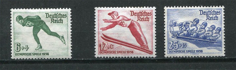 Germany 1935 Mi 600-2 Sc B79-81 MH Olympic Games g1450b