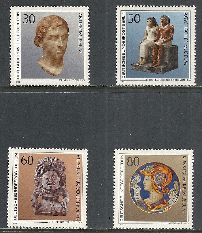 BERLIN SCOTT 9N488 – 9N491 MNH SET – 1984 ANCIENT ARTWORK ISSUE