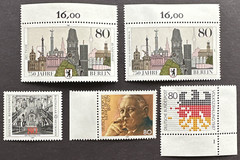 Germany 1987 Sc# 1496-1499 + Berlin 9N536 Lot of 5 MNH Stamps