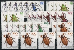 6x Set Michel 1666-1670 MNH Postfresh Insects Beetle 1995 Fauna Collection