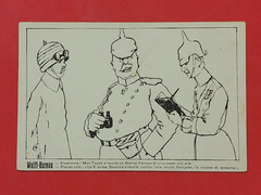 WW1 WWI France French Propaganda – German Germany Bismarck military war postcard
