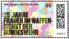 GERMANY 2026 WOMEN IN GERMAN ARMY €0.95 Mi. 3973 SHEET/NEW SHEET GERMANY