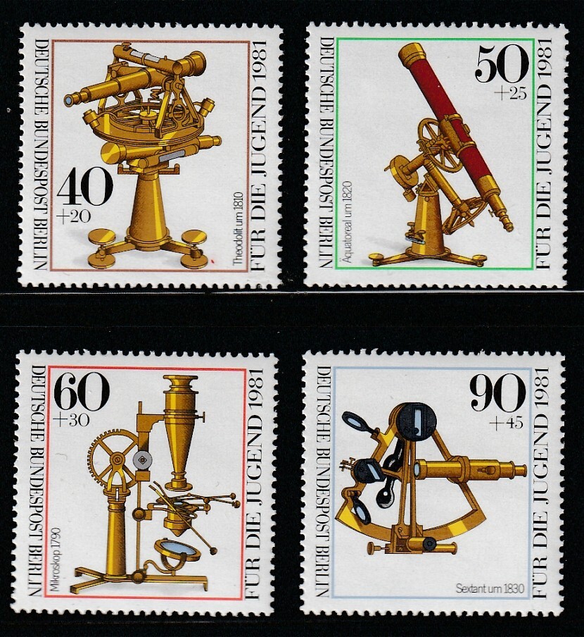 Germany 1981 Sc # 9NB 176-79 Optical Instruments MNH OG