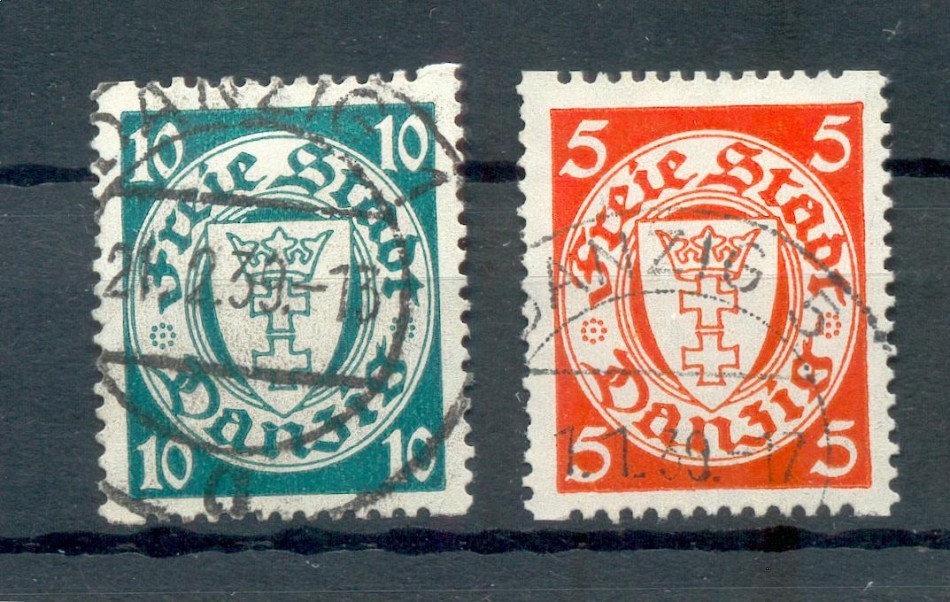 Danzig 290D, 292Dx Luxurious Used Stamp 21EUR Gestempelt Echt