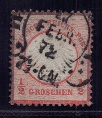 German Reich Michel number 3, stamped and inspected