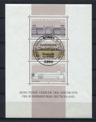Germany – BRD : Great souvenir sheet from 1986 – historical buildings – CTO