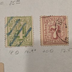 1800’s LOT OF GERMAN STATES STAMPS BERGEDORF, BERN, REVENUE, PAYER AND MORE #50