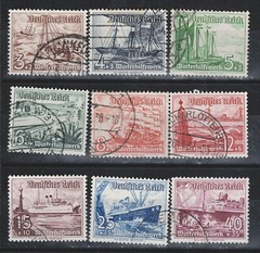 Germany WW2 Third Reich Historic Ships Boats set 1937 CV$25 A-13