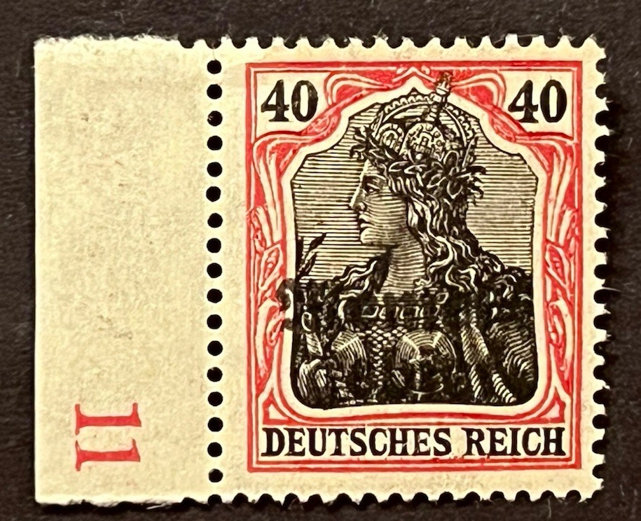 Travelstamps: Germany Occu. Memel OP Stamps 40pf Mint Original Gum MNH OG WMK