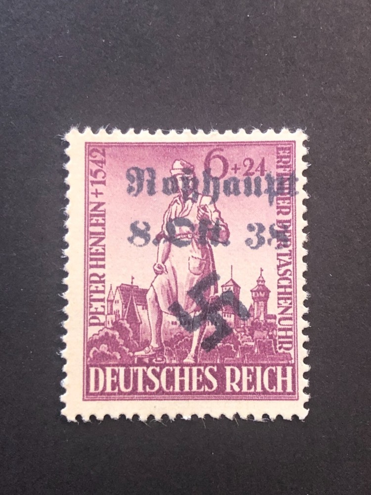 SUDETENLAND WWII-GERMAN OCC. Local ovpt (ROSSHAUPT) 6+24 Rpf. MINT NO GUM #526