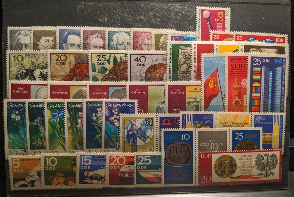 East Germany / DDR 1970 Complete Year Set MNH