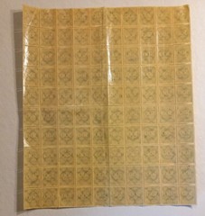 Full Sheet Of 100 Stamps, 300m Mark Deutsches Reich, Germany 1923, MNH SG#263