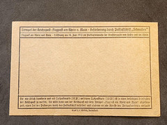 WW2 WWII German Third Reich Airmail Flug Post Karte postcard w Hindenburg stamp