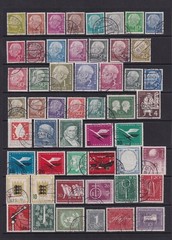 West Germany, Unified Stamps Used inc 1954 – 59 Almost complete. Cat approx £750