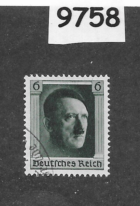 Used stamp B102a / Adolf Hitler / 1937 Birthday / Third Reich Germany #9758