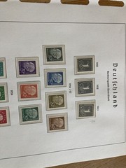 Germany Heuss mnh stamp set on hingeless album pages + fluor types cat £565