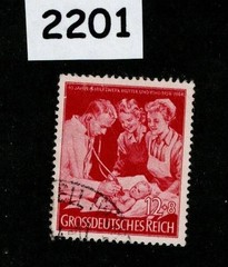 Used stamp B255 1944 Mother & child Children Mother’s day Germany #2201