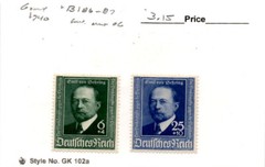 Germany, Postage Stamp, #B186-B187 Mint Hinged, 1940 von Behring (AH)