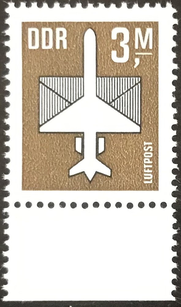 DDR #Mi2868 MNH 1990 Stylized Airplane Envelope [C15]