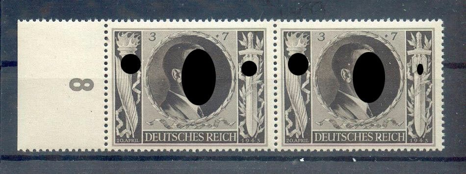 Third Reich 844 PFII ABART** MNH Mint Never Hinged 120EUR (F8617