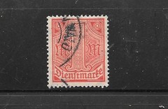 GERMANY GERMAN O10 1920 1 MARK NUMERAL VG USED OLD CLASSIC OFFICIAL STAMP