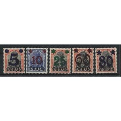 Gdansk 1920 Mi. No. 16-20 *