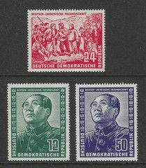 German Democratic Republic (DDR) 1951 complete Mao Zedong set mint** $ 377.00