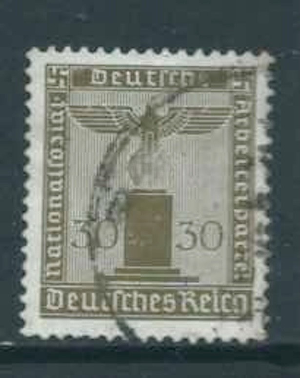 GERMANY 1942 – SGO807 30pf Bronze-Green Official – Good Used – Catalogue £38