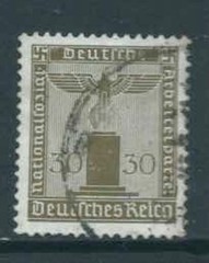 GERMANY 1942 – SGO807 30pf Bronze-Green Official – Good Used – Catalogue £38