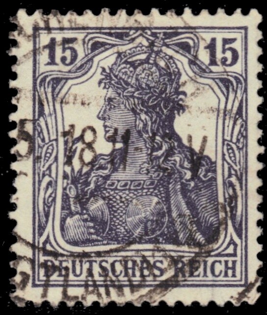 GERMANY 100 – Germania „1917 Dark Violet“ (pc13059)