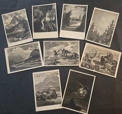 9 German Third Reich Haus der Deutschen Kunst Munich HDK Art NSDAP Postcards