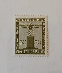 Later Period 4 Item 3rd Reich Small Denomination Coin Set And Stamp