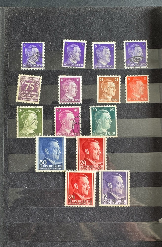 Germany Third Reich Hitler & General Government Stamp Lot 1923–1944 Used 15