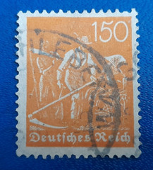 Stamp Germany Deutsches Reich 150 Pfennig 1921 Mi. Nr. 189 (29425)