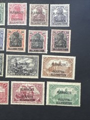 1920 Allenstein German Stamp MH Overprint Complete Set Collectible Old Stamps
