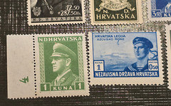 WW2 WWII CROATIA CROATIAN THIRD REICH STAMP LOT Nazi German NSDAP