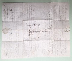 Germany State 1811 STAMPLESS LETTER Hambourg 128 Cancel, Bordeaux FREE USA SHIP