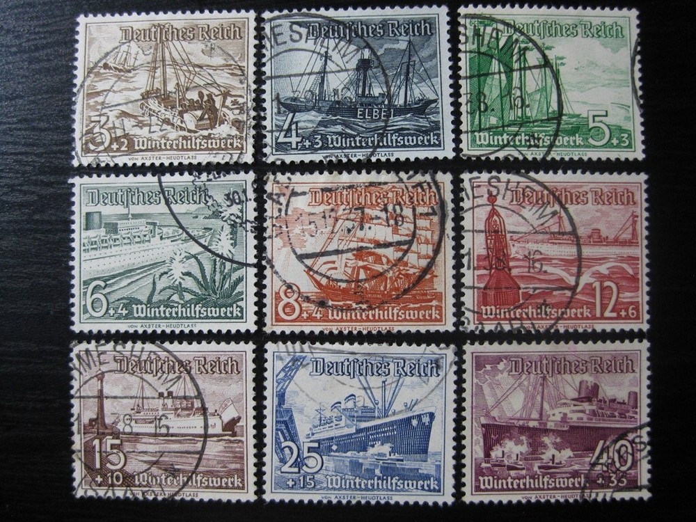 THIRD REICH 1937 used Winterhilfswerk Winter Welfare stamp set!