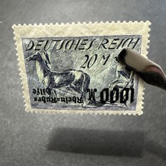 1923 German Realm 20+1000 Reichsmark MNH Surcharge Inverted Collectible Stamp