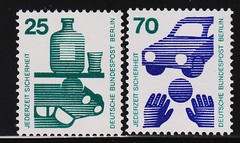 1971 Germany Berlin Accident Prevention Issues with Control Numbers MNH VF
