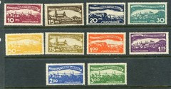 Germany Wurttemberg #O166-175 View of Stuttgart Complete Set [Mint Never Hinged]