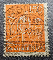 Stamp Germany Reich 150 Pfennig 1922 Infla Mi. Nr. 189 WZ 2 [🇩🇪39146-8]