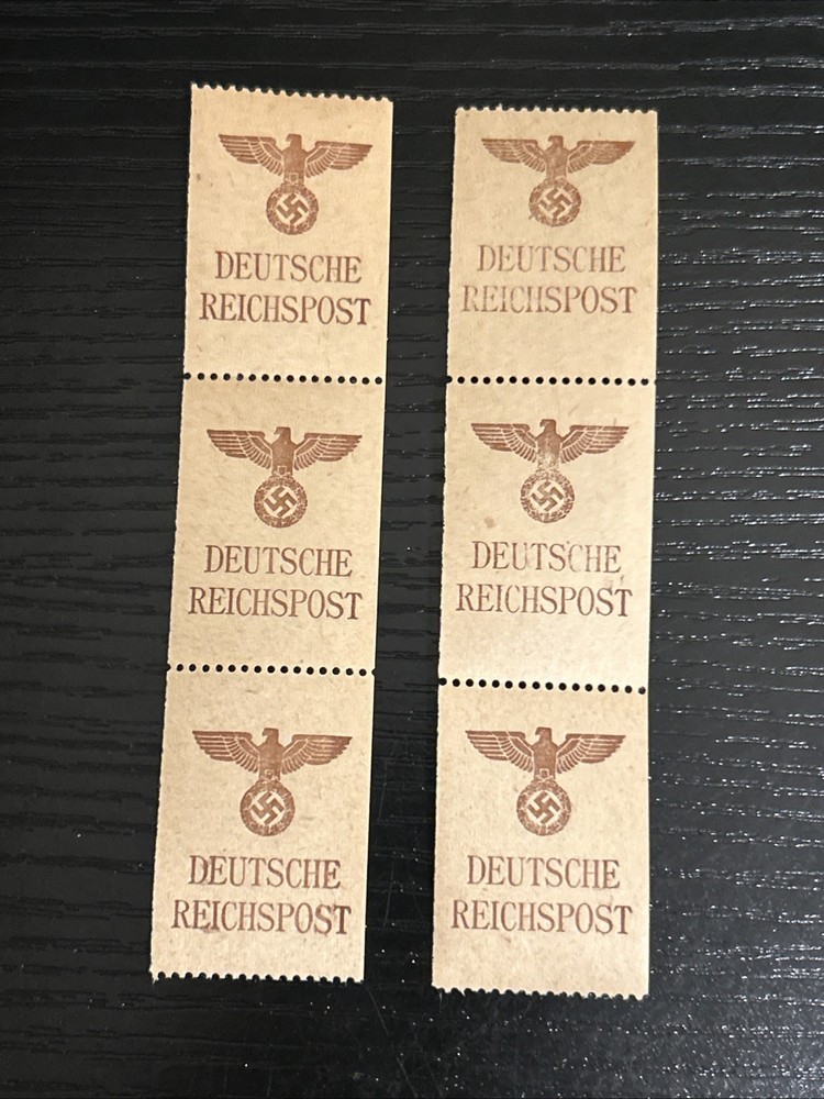 Stamp Germany Revenue WWII 3rd Reich Letter Seal Reichspost Label MNH Lot Of 6