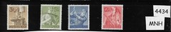 MNH Stamp set / Reich Labor Corps/ 1943 Third Reich era set / WWII Germany
